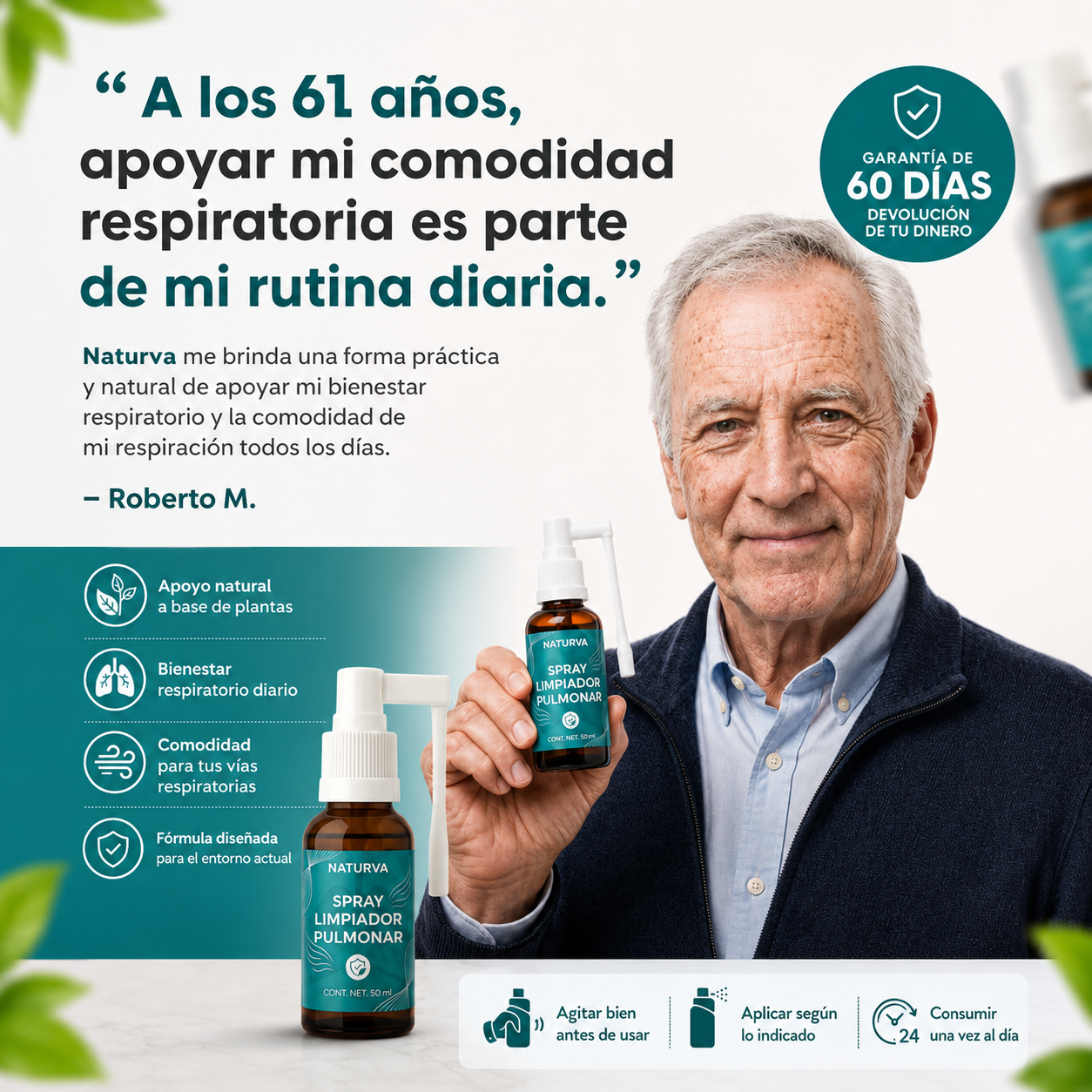 Spray limpiador de pulmons Naturva